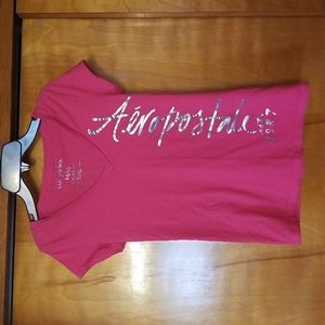 Ladies Aeropostale V neck tee.  Medium